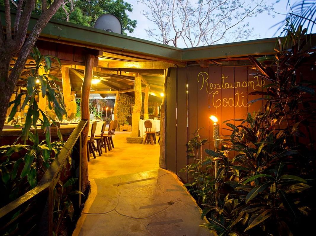 Diner with Lights at Night at Buena Vista Del Rincon