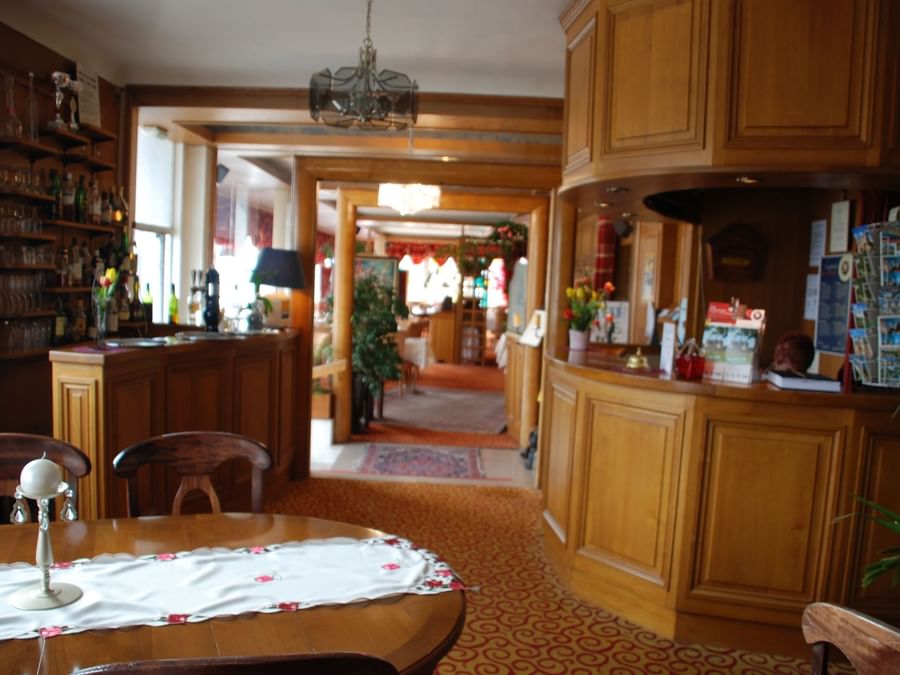 The Interior of a restaurant at The Hotel Le Bellevue