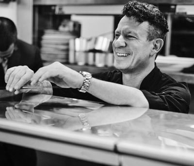 Chef David Daniels in the kitchen