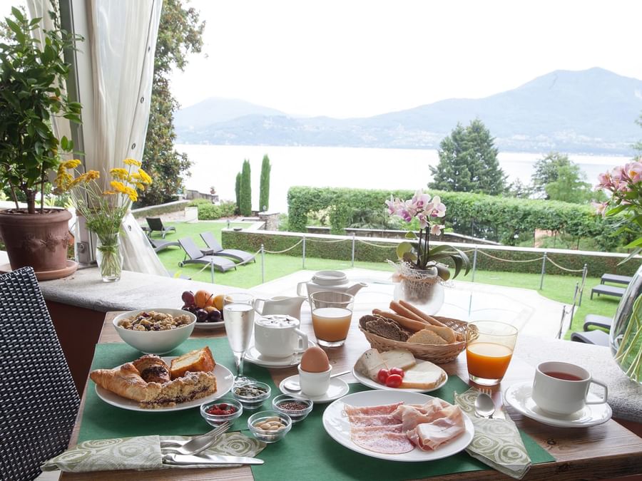 A warm breakfast served at Villa Margherita