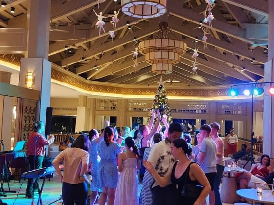 People gathered for a Ballroom event at Pelangi Beach Resort