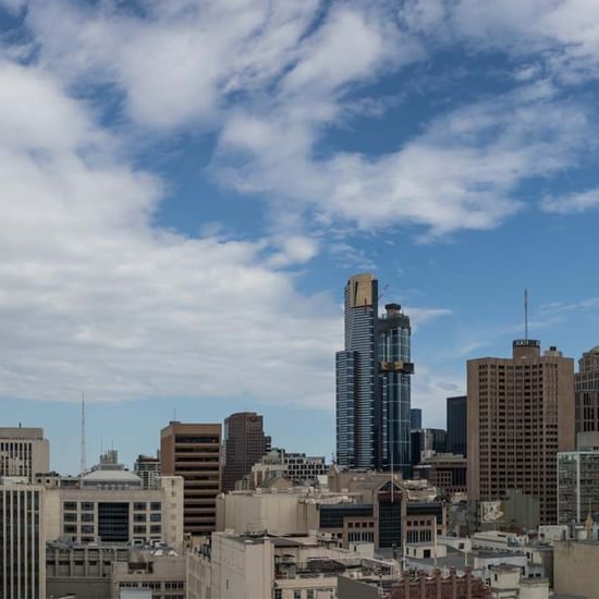 City view from the Pullman Melbourne City Centre