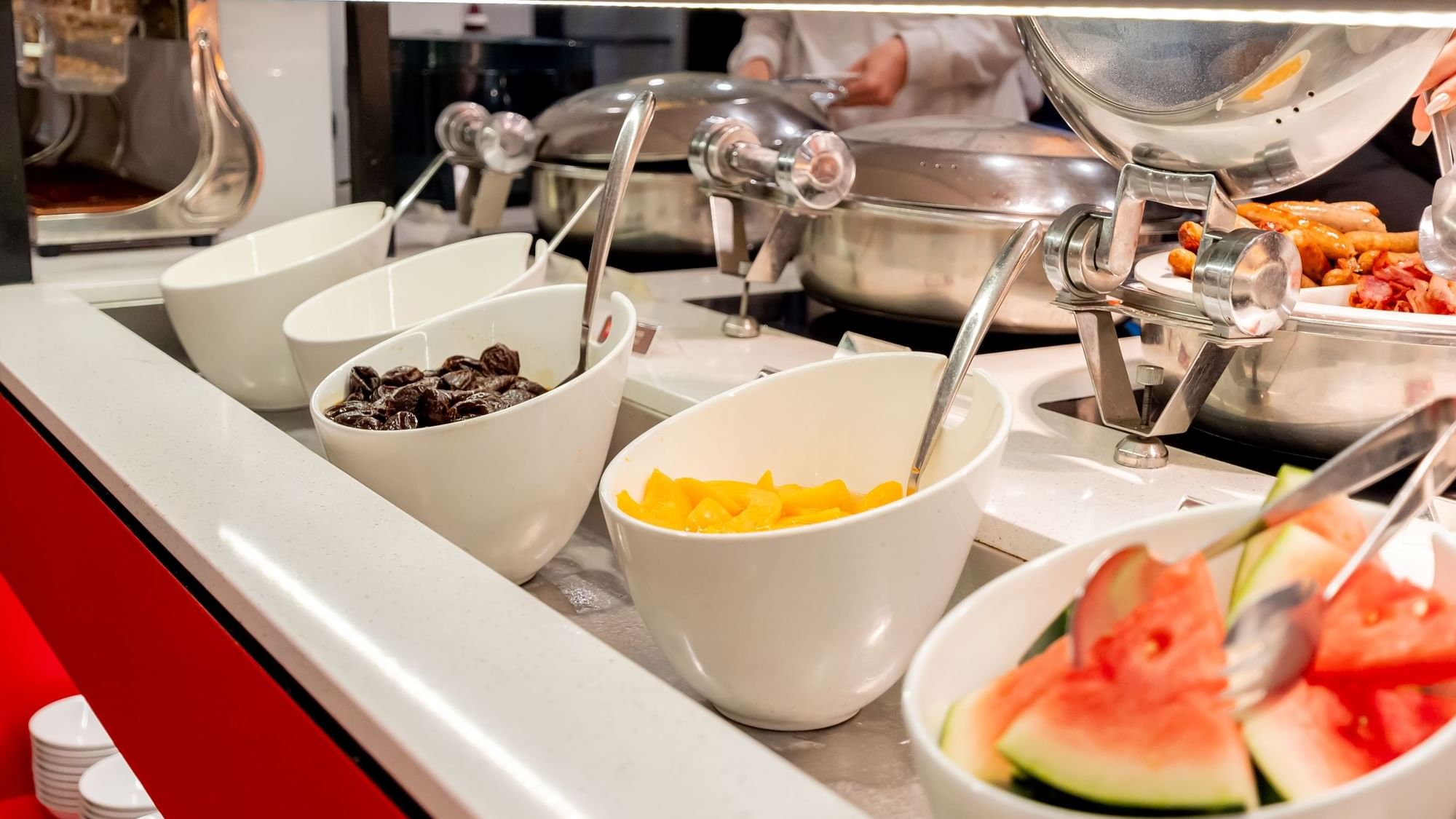 Buffet breakfast fruits at ibis world square sydney