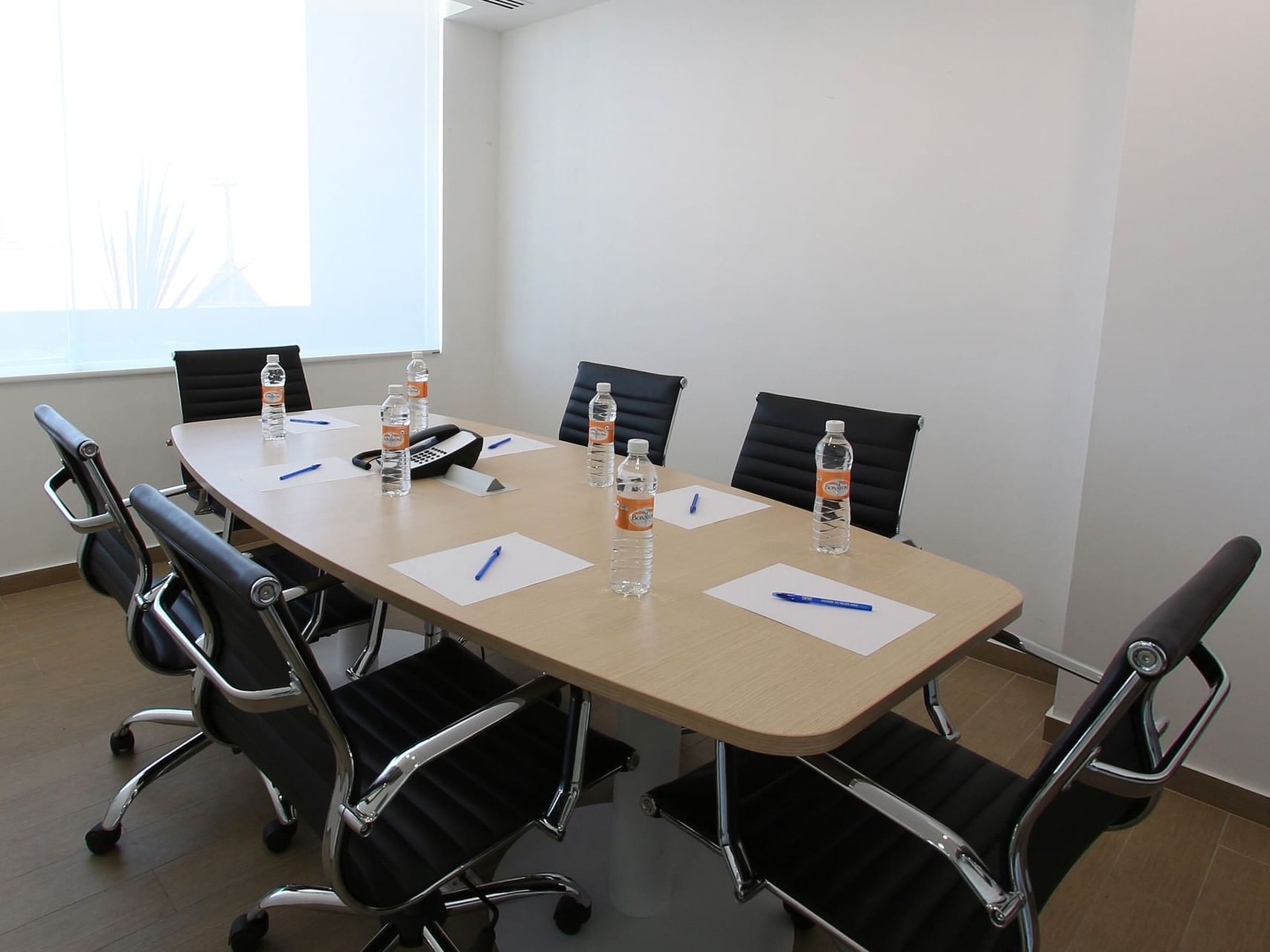 A conference table in a Meeting Room at One Hotels