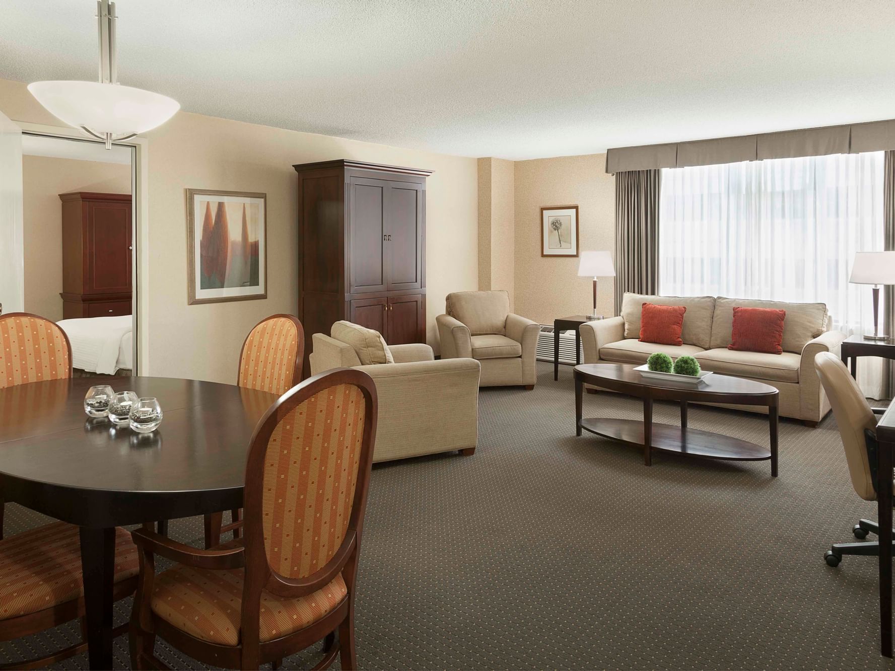 Living area in One Bedroom Suite at Hotel Halifax