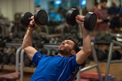 Gym at Ghaya Grand Hotel Dubai