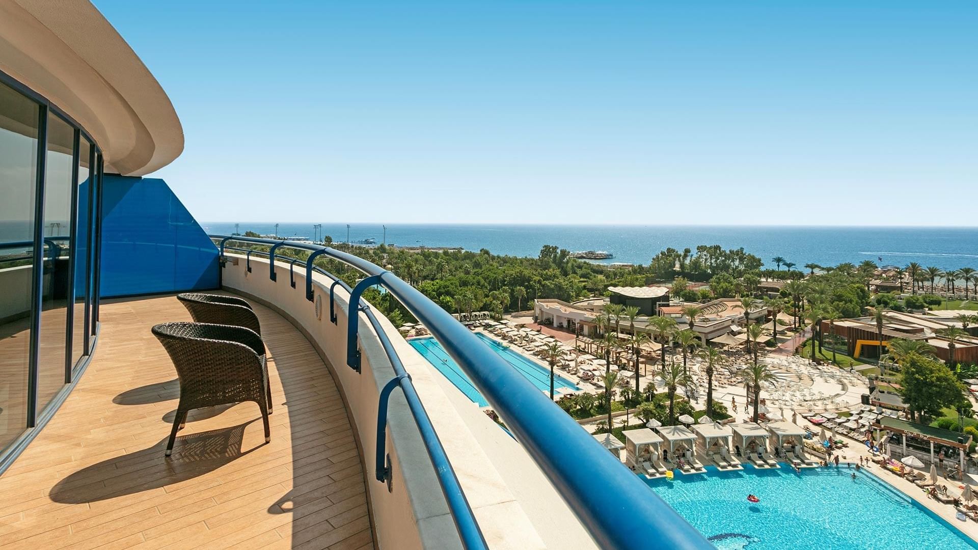 Outdoor Pool and Scenic View from Colonel Suite at Titanic Deluxe Lara