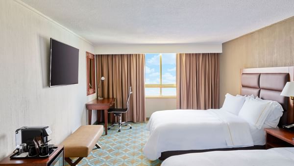 Twin beds in Fiesta Club 2 Double at FA Hotels & Resorts