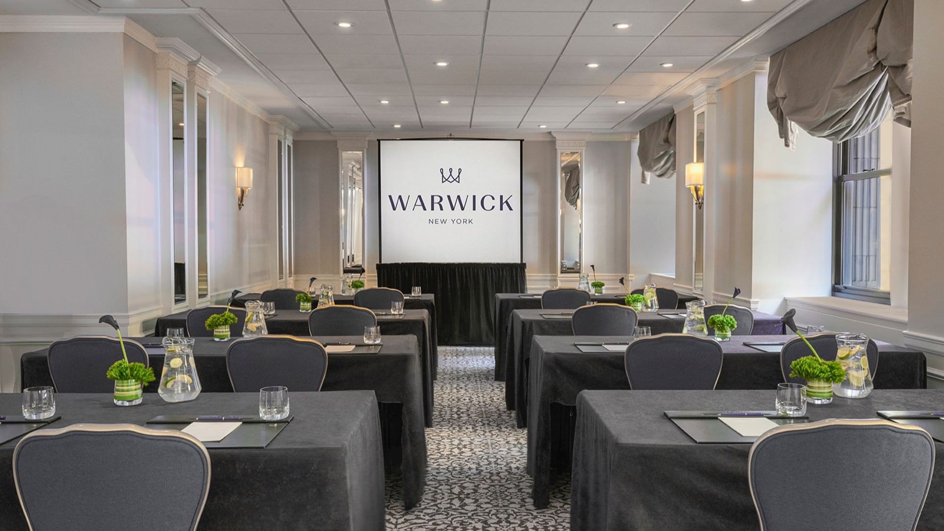 Classroom set-up in Essex Meeting Room at Warwick New York