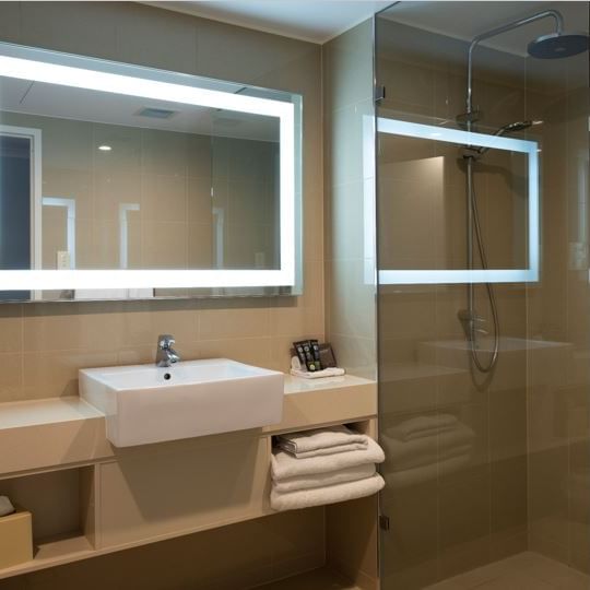 Bathroom vanity in bedrooms at Novotel Barossa Valley