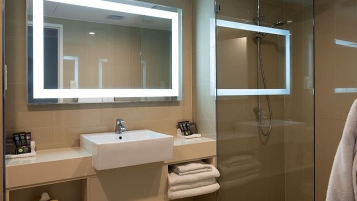 Bathroom vanity in bedrooms at Novotel Barossa Valley