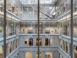 multiple floors at an art museum