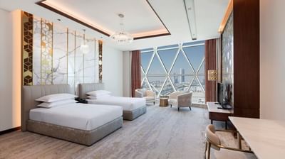 Premium Twin Room at Velero Hotel Doha Lusail