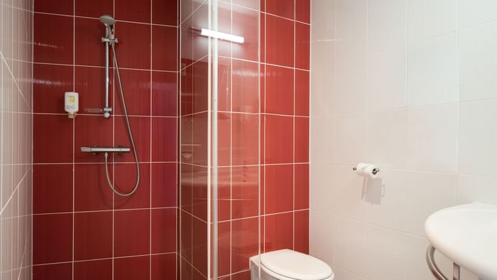 Bathroom in rooms at Hotel Novella Premium