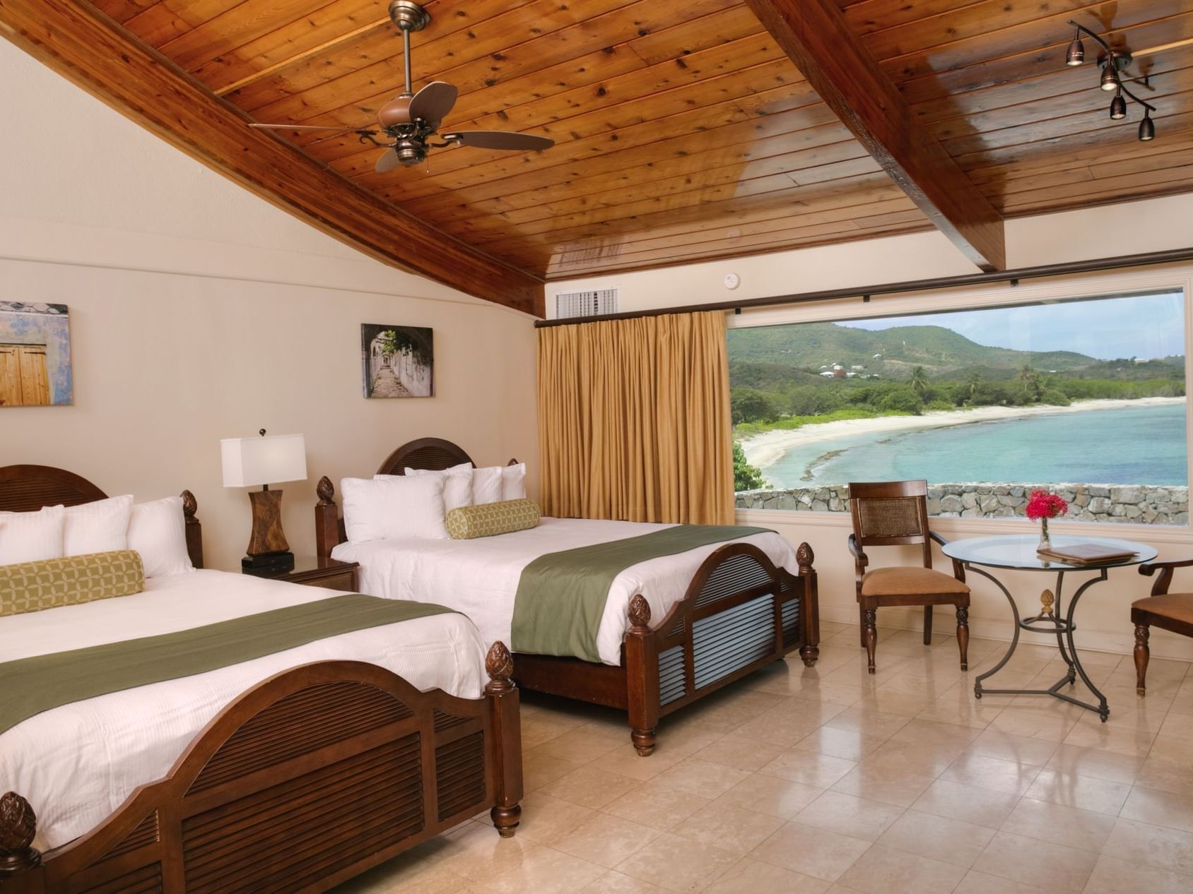 Two Beds in Deluxe Oceanfront with sea view at The Buccaneer