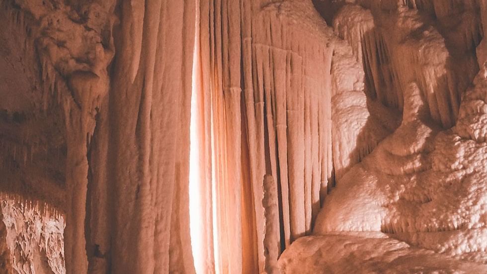 Stalactites in a cave near Falkensteiner Hotels and Residences