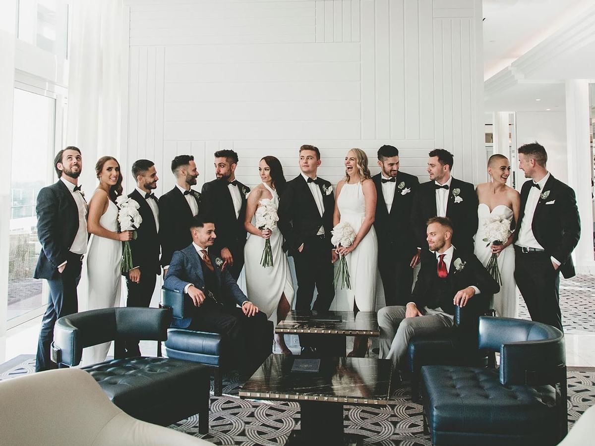 Peter and Matt In a group portrait at Crown Hotel Perth