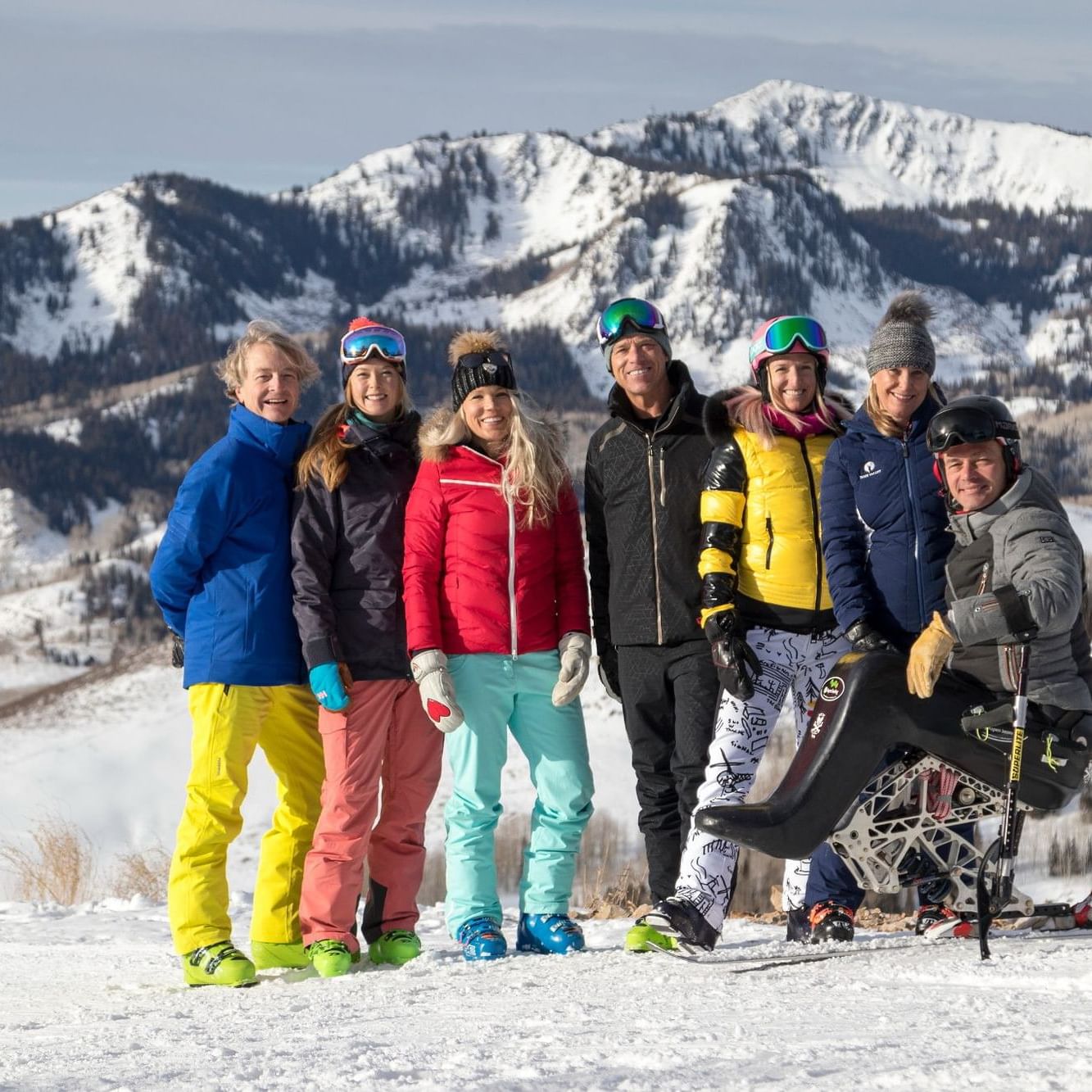 Family in winter