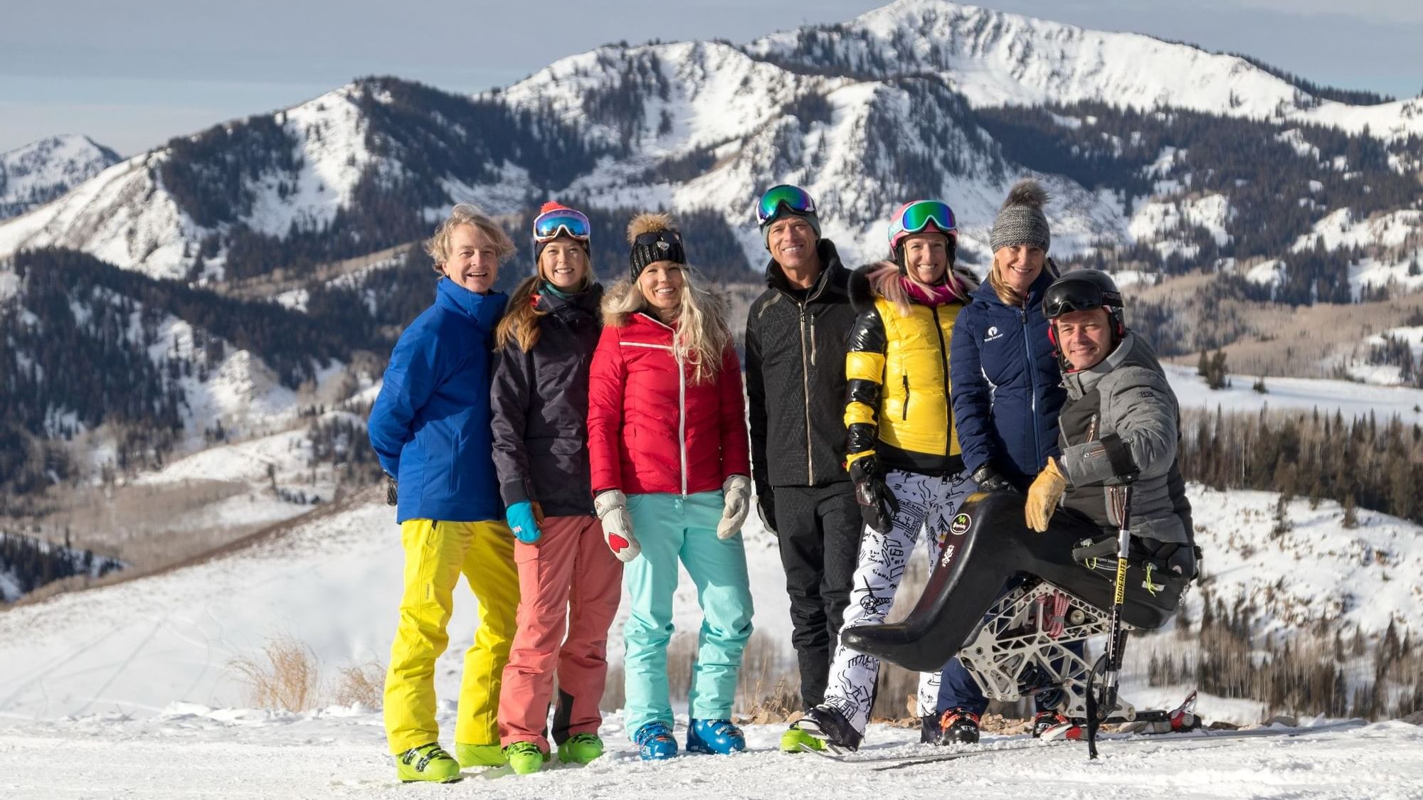 Family in winter