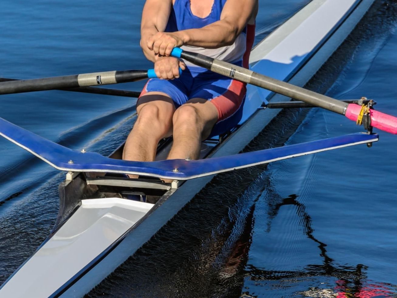 Rowing at dorney lake in Windsor