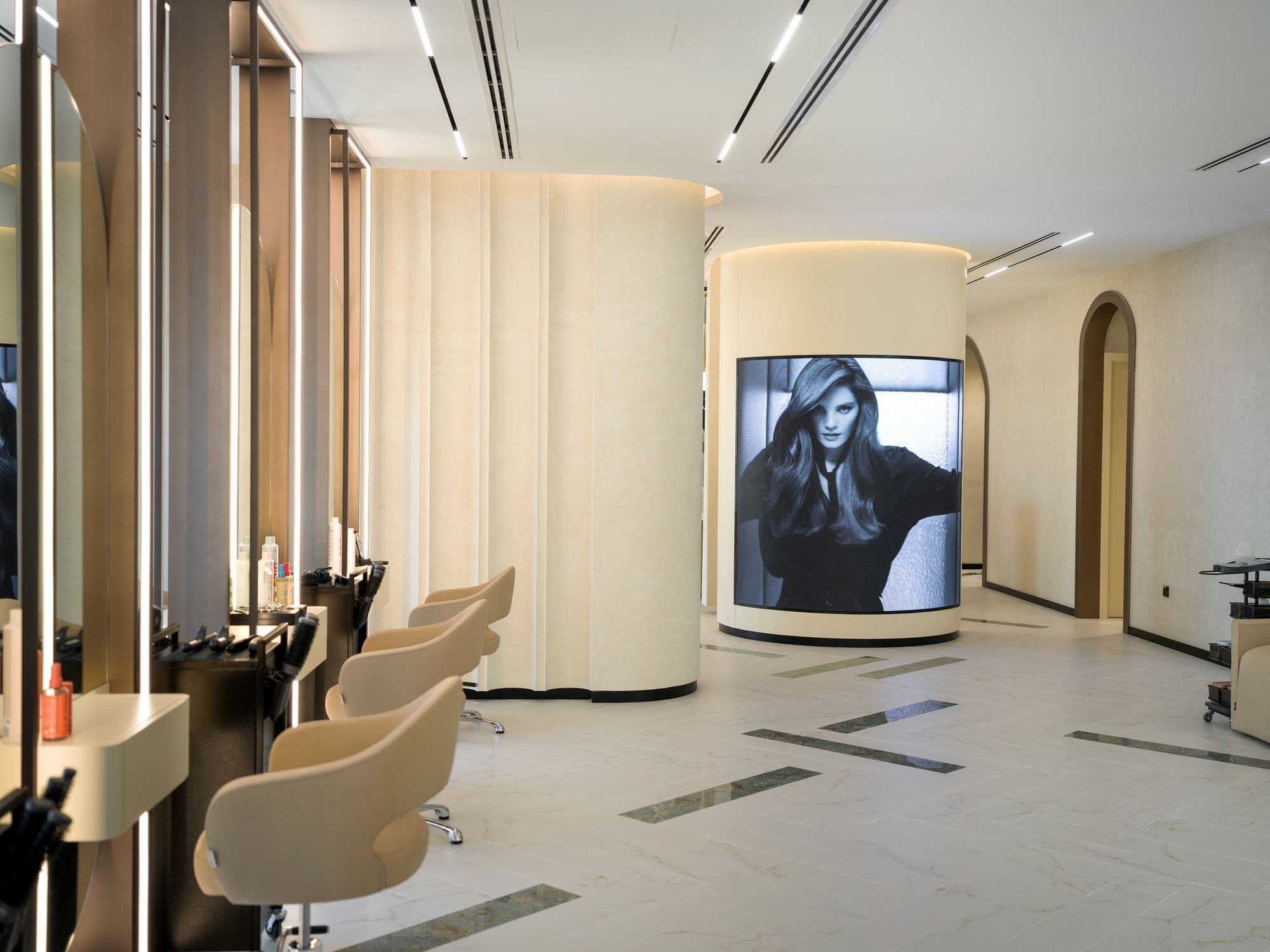 Cozy beds in Pause Spa Château Berger at Paramount Hotel Midtown