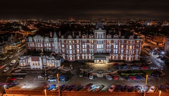 Aerial view near The Imperial Hotel Blackpool
