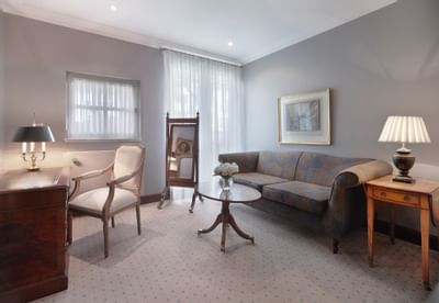 Junior Suite Living Area at Patrick Hellman Schlosshotel