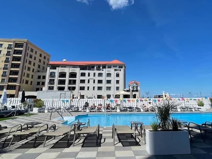 Pool Deck at the Berkeley Oceanfront Hotel Asbury Park