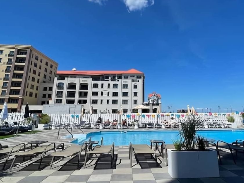 Pool Deck at the Berkeley Oceanfront Hotel Asbury Park