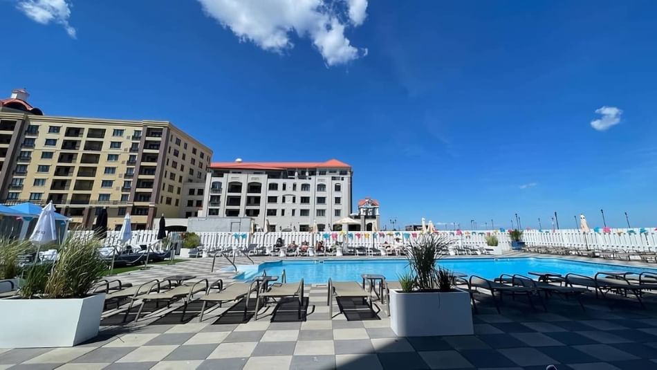 Pool Deck at the Berkeley Oceanfront Hotel Asbury Park