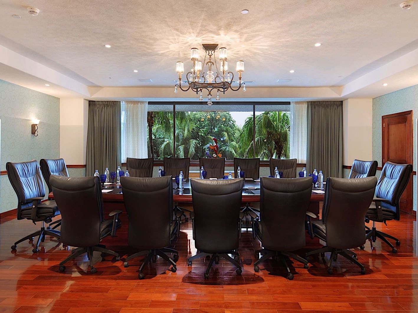 Conference set-up in a boardroom at Princess Mundo Imperial