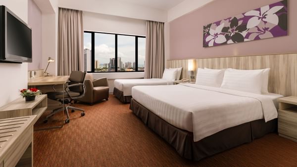 Hotel Room suitable for three persons with modern furnishings