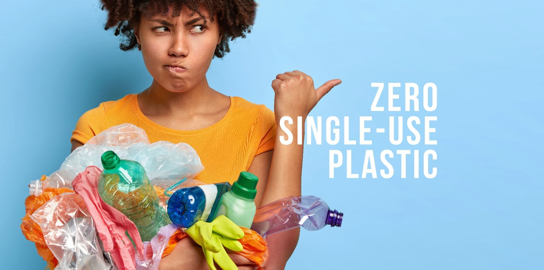 A poster of Zero Single Use Plastic at Sunway Hotel Pyramid