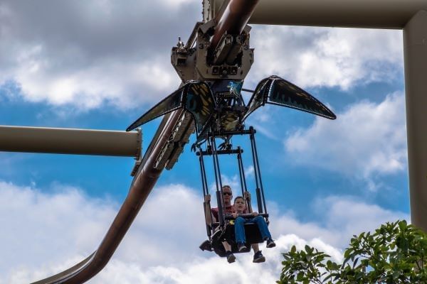 Pteranodon Flyers, one of Universal's kid-friendly rides