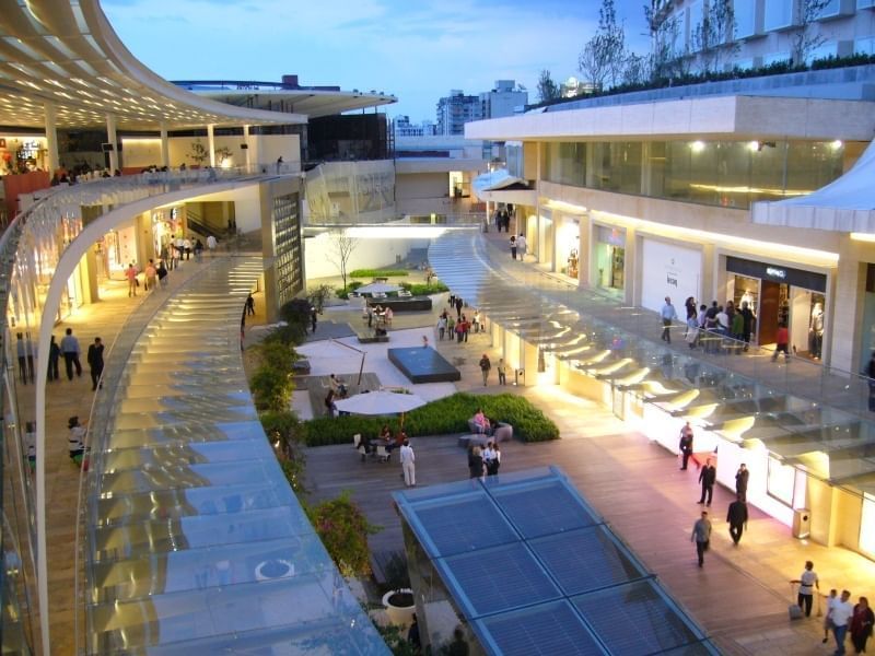 View from a balcony in Antara Mall near Marquis Reforma 