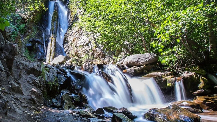 Waterfall of Hunter Creek Trail near Legacy Vacation Resorts