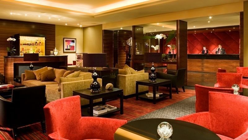 Lobby waiting area at Warwick Paris Champs Elysées