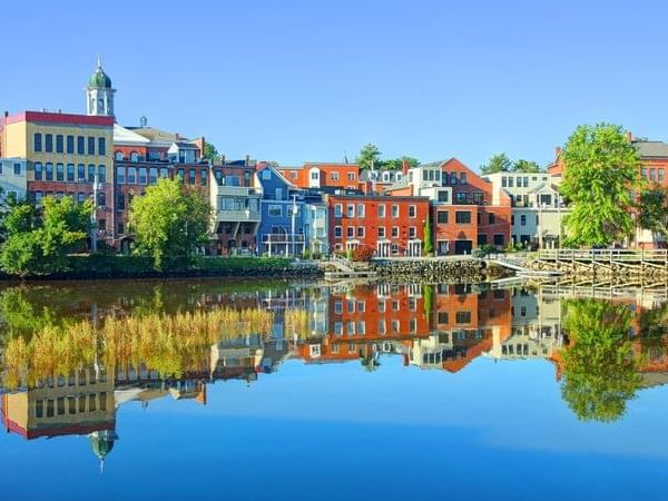 Shoreline view of Exeter, New Hampshire