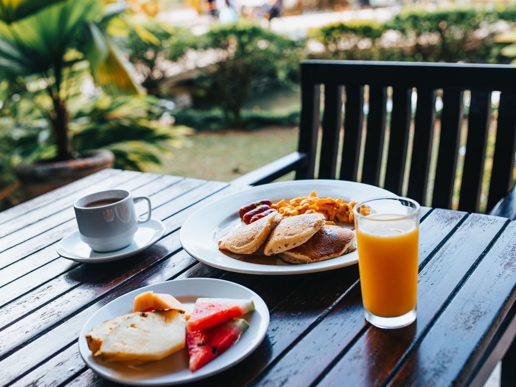 Dishes served in Triana Restaurant at Los Mandarinos Hotel