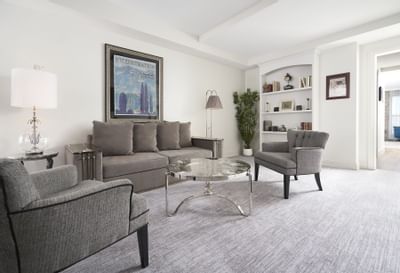 living room with carpet and furniture