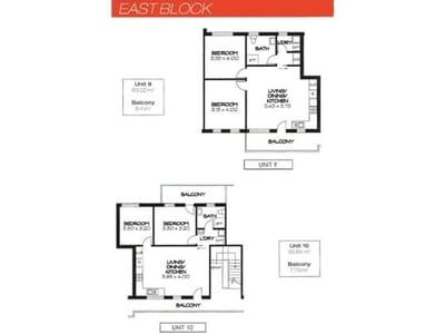 East Block Floor Plan 9 & 10