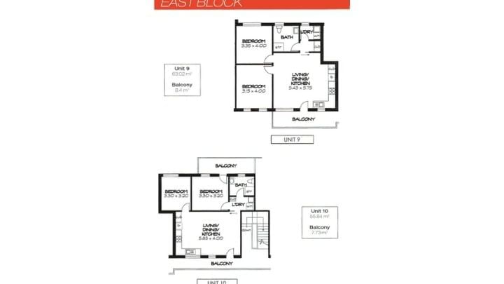 East Block Floor Plan 9 & 10