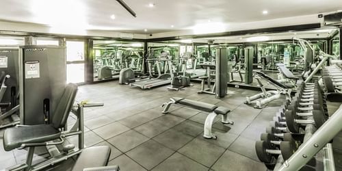 Exercise machines & equipment in the Gym at Tokatoka Resort