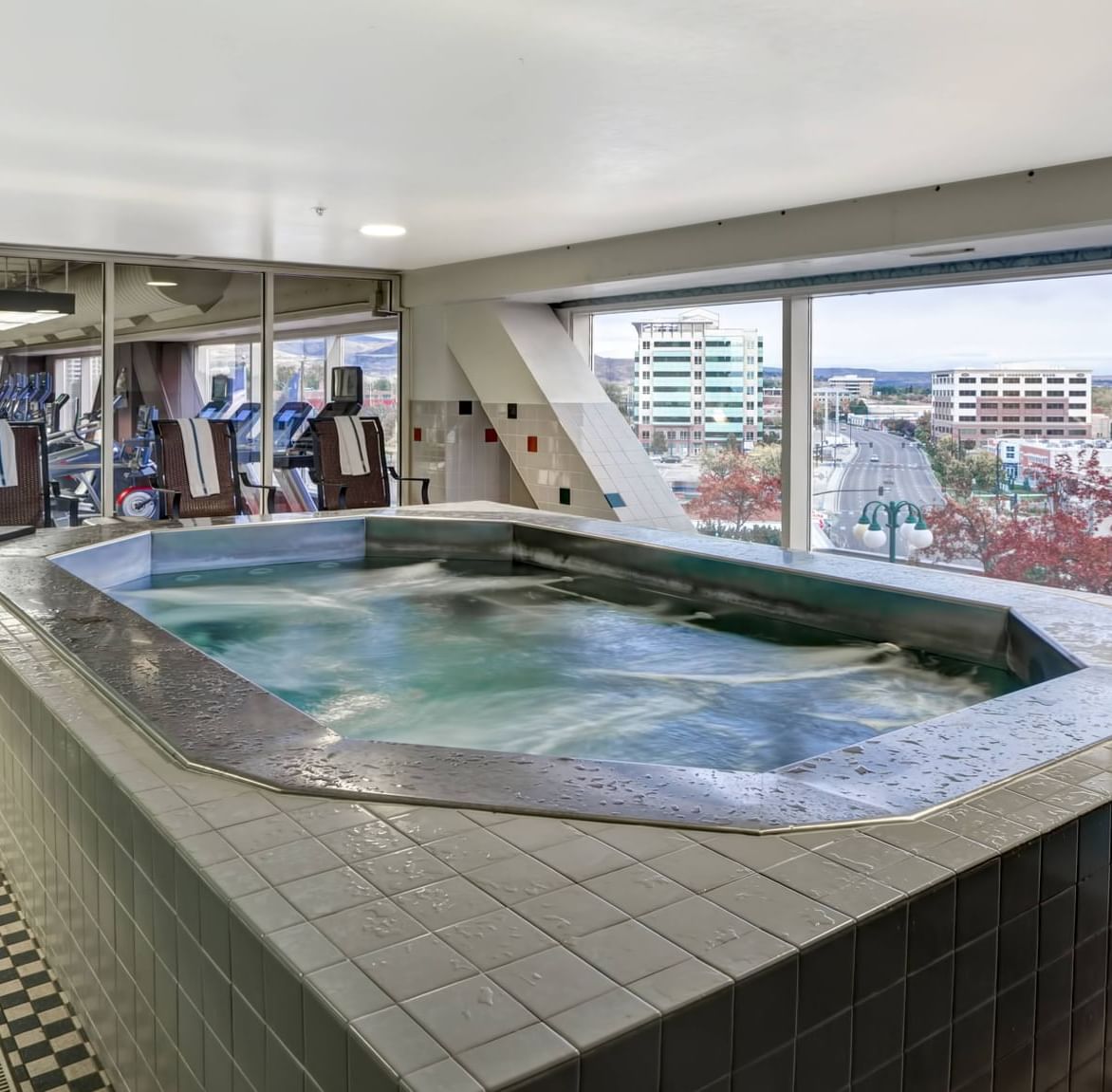 hot tub at the Grove Fitness Club and Spa