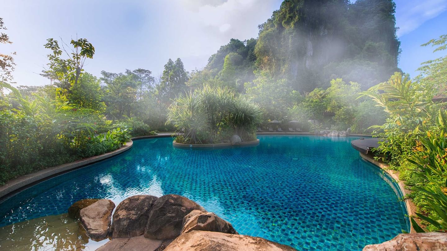 The Banjaran Hotsprings Retreat Freeform Heated Swimming Pool
