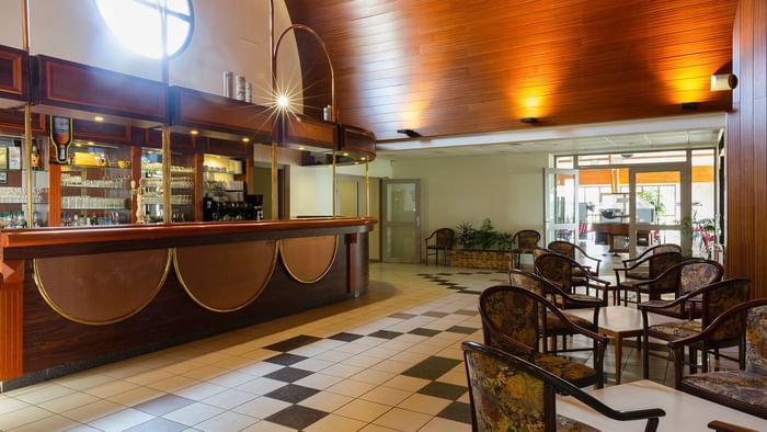 Bar with lounge space at Le logis d'elbee