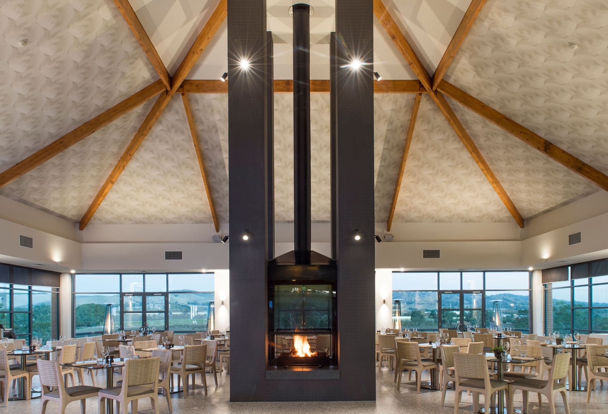 Table settings in Large Dining Area at Novotel Barossa Valley