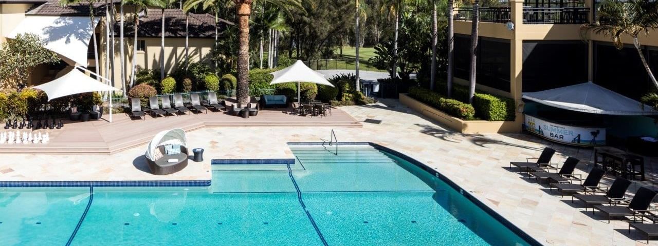 Superior Pool view room at Mercure Gold Coast Resort