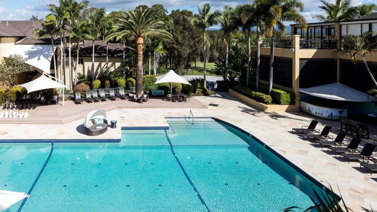 Superior Pool view room at Mercure Gold Coast Resort