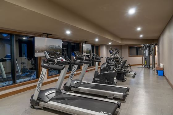 Fully equipped gymnasium at The Malcolm Hotel